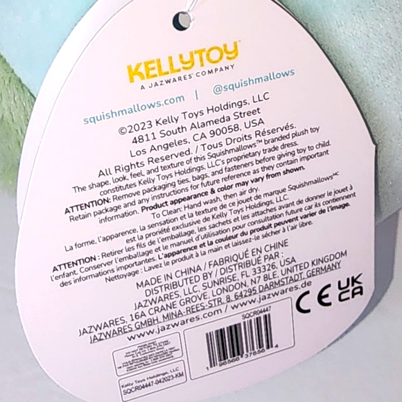 BO LYNN 🍄 FTM ☆ Blue Green Mushroom w Furry Belly Original Squishmallow ☆ NWT ☆ - Picture 7 of 7